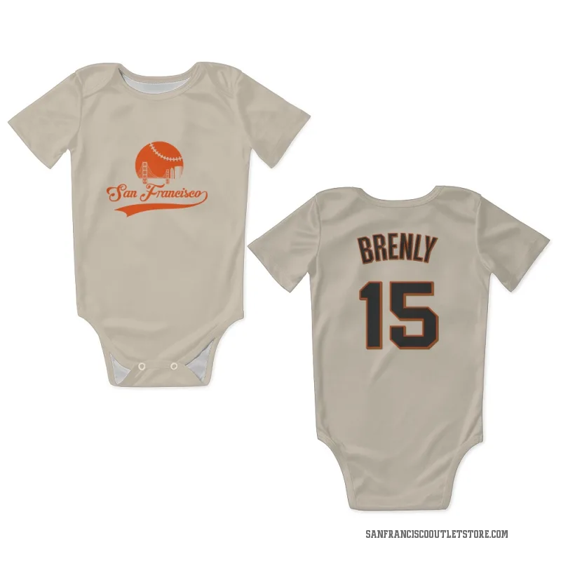 Bob Brenly  Cream San Francisco Giants  Newborn & Infant Bodysuit