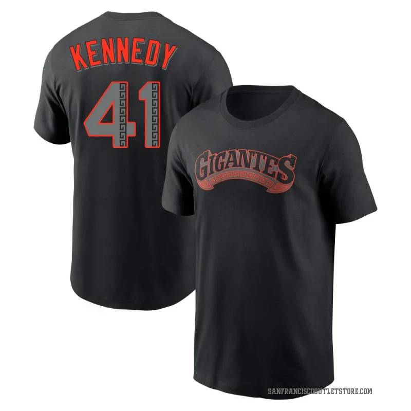 Buddy Kennedy Men's Black San Francisco Giants Alternate T-Shirt