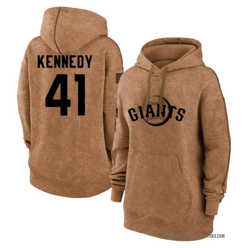 Buddy Kennedy Women's Brown San Francisco Giants 2023 Salute to Service Pullover Hoodie