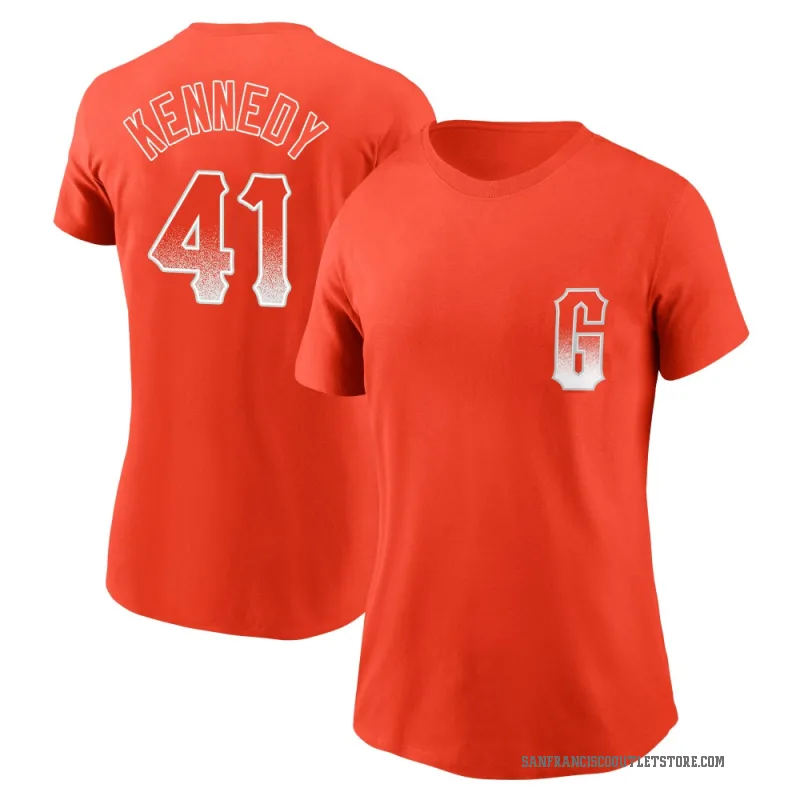 Buddy Kennedy Women's Orange San Francisco Giants City Connect T-Shirt