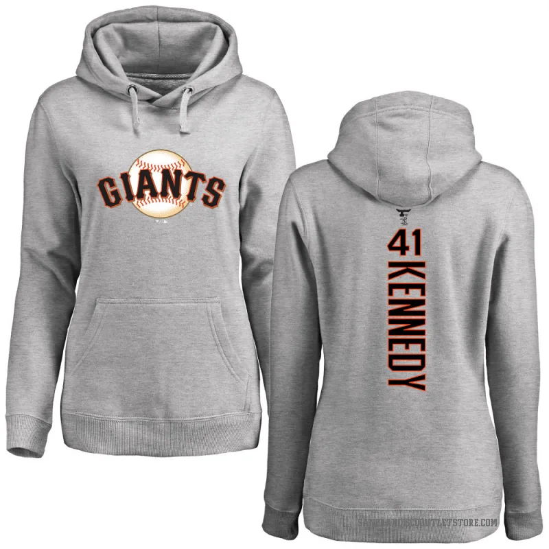 Buddy Kennedy Women's San Francisco Giants Ash Backer Pullover Hoodie