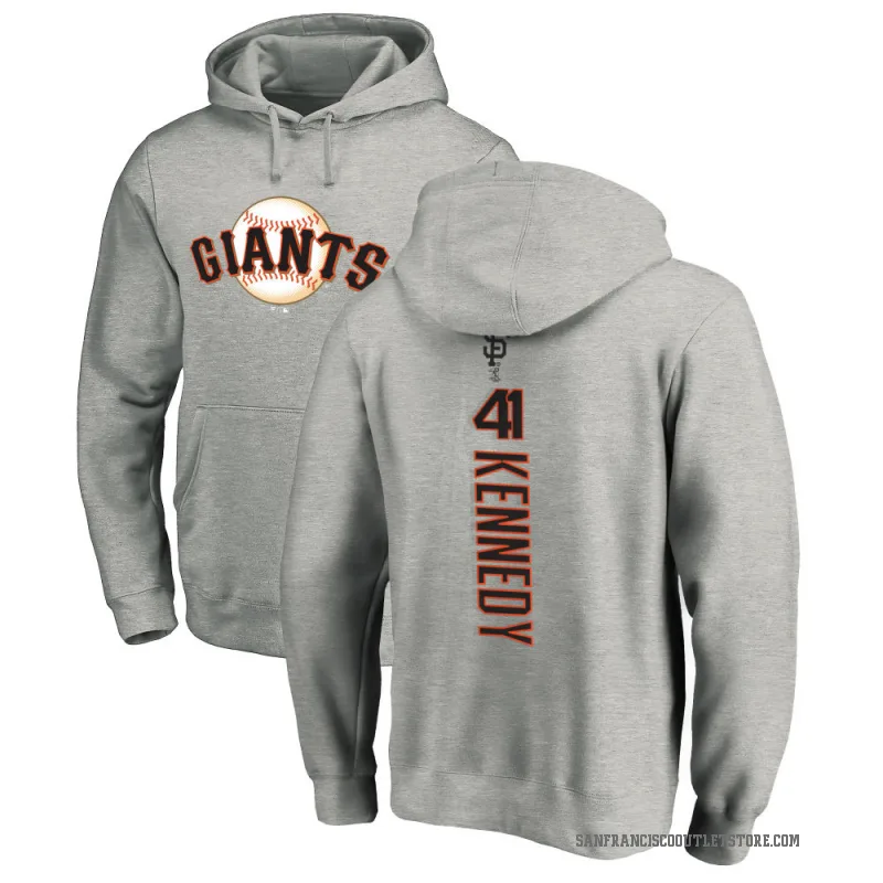 Buddy Kennedy Youth San Francisco Giants Ash Backer Pullover Hoodie