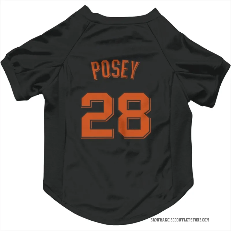 Buster Posey  Black San Francisco Giants  Cat & Dog Pet Jersey