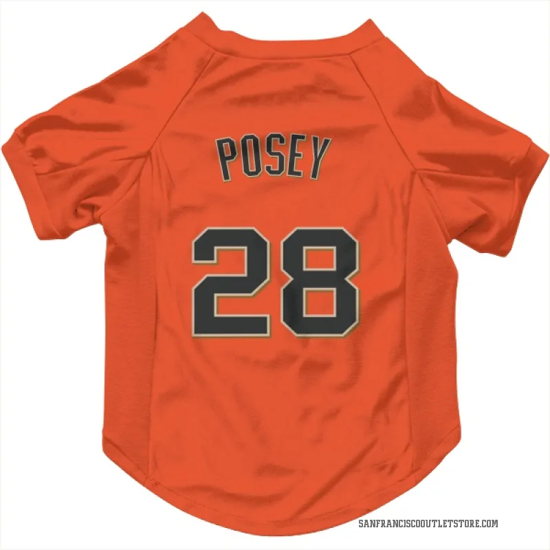 Buster Posey  Orange San Francisco Giants  Cat & Dog Pet Jersey