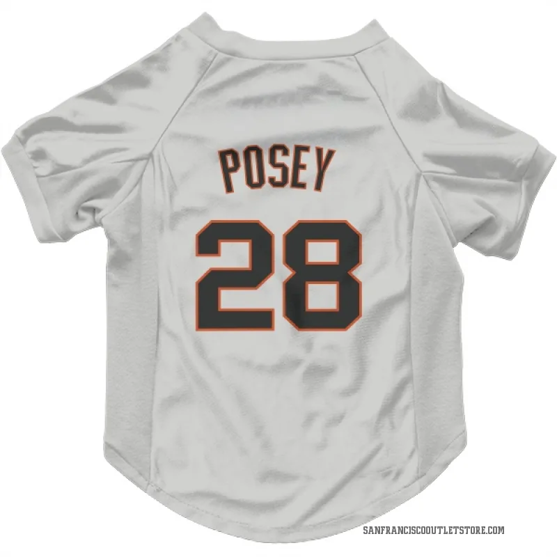 Buster Posey  White San Francisco Giants  Cat & Dog Pet Jersey
