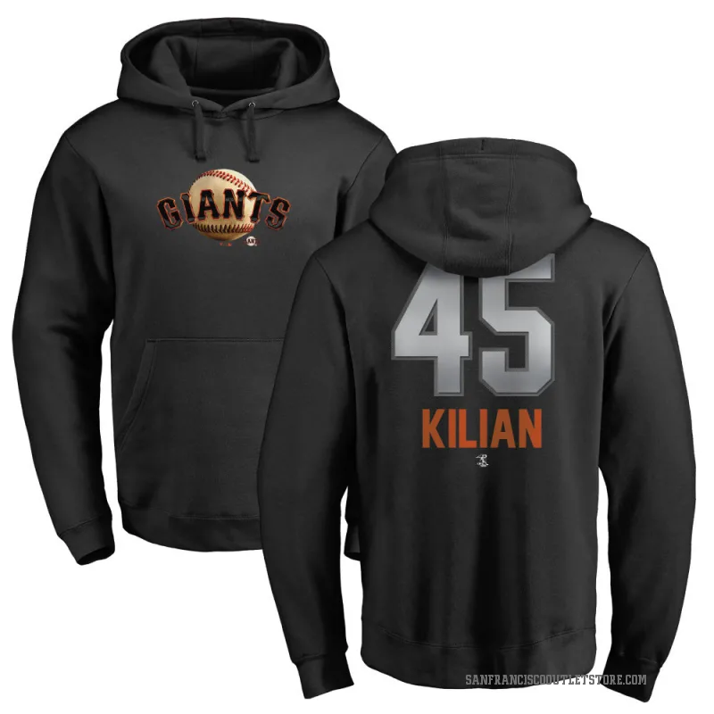 Caleb Kilian Men's Black San Francisco Giants Branded Midnight Mascot Pullover Hoodie -