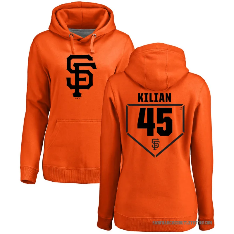 Caleb Kilian Women's Orange San Francisco Giants Branded RBI Pullover Hoodie -