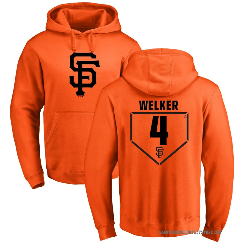 Colton Welker Men's Orange San Francisco Giants Branded RBI Pullover Hoodie -