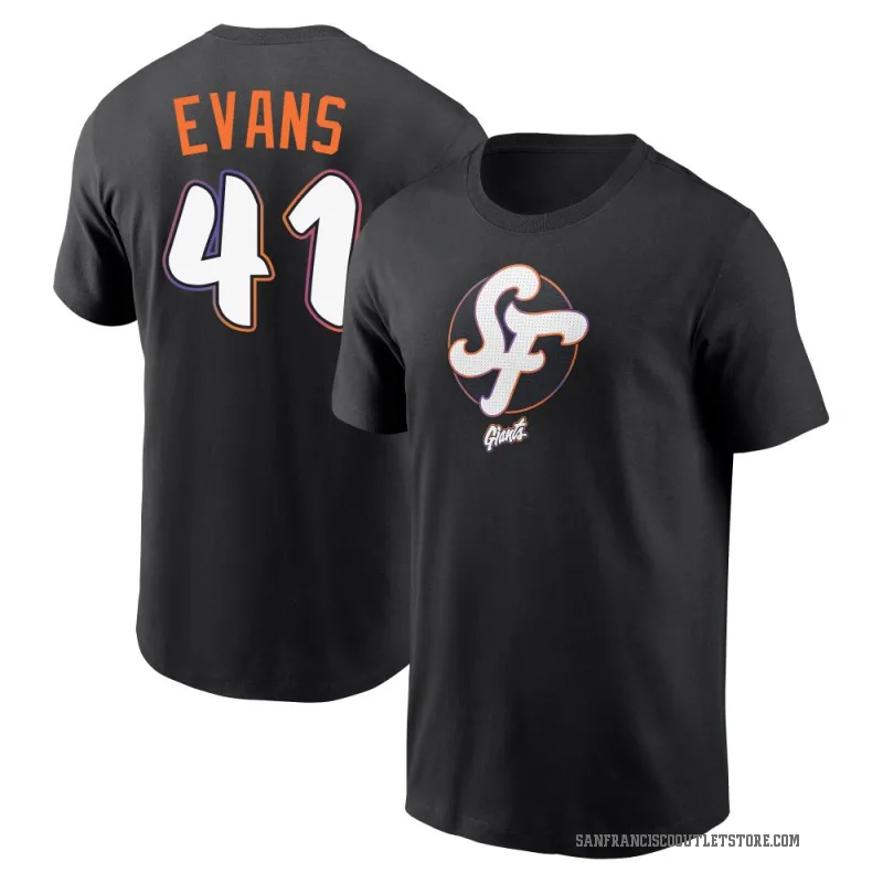 Darrell Evans Men's Black San Francisco Giants 2025 City Connect T-Shirt