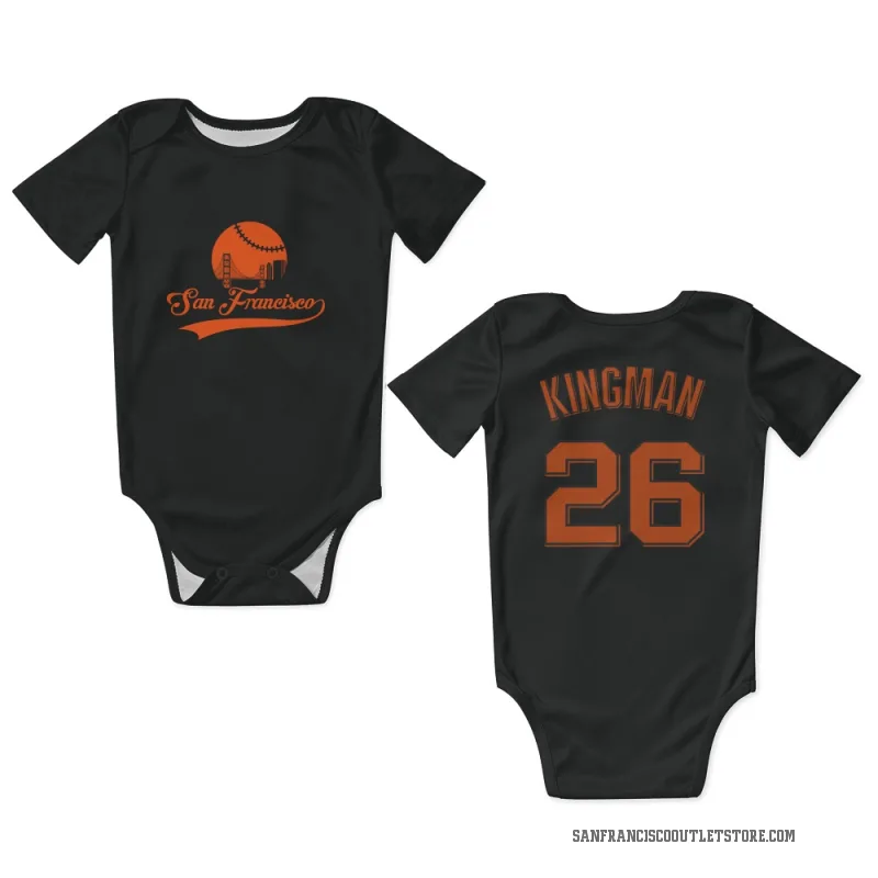 Dave Kingman  Black San Francisco Giants  Newborn & Infant Bodysuit