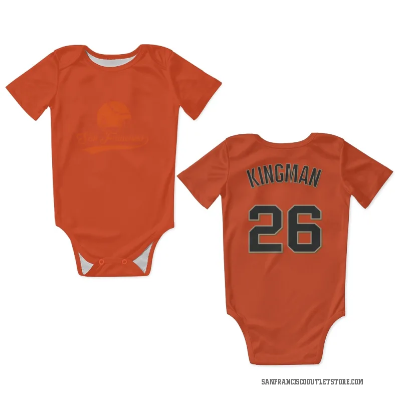 Dave Kingman  Orange San Francisco Giants  Newborn & Infant Bodysuit