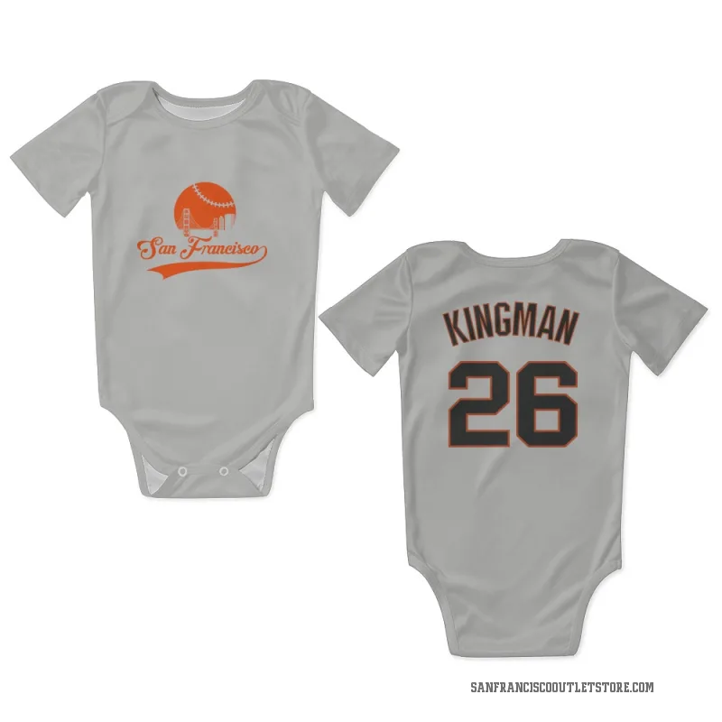 Dave Kingman  White San Francisco Giants  Newborn & Infant Bodysuit