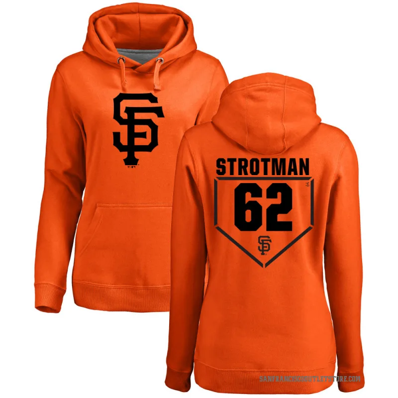 Drew Strotman Women's Orange San Francisco Giants Branded RBI Pullover Hoodie -