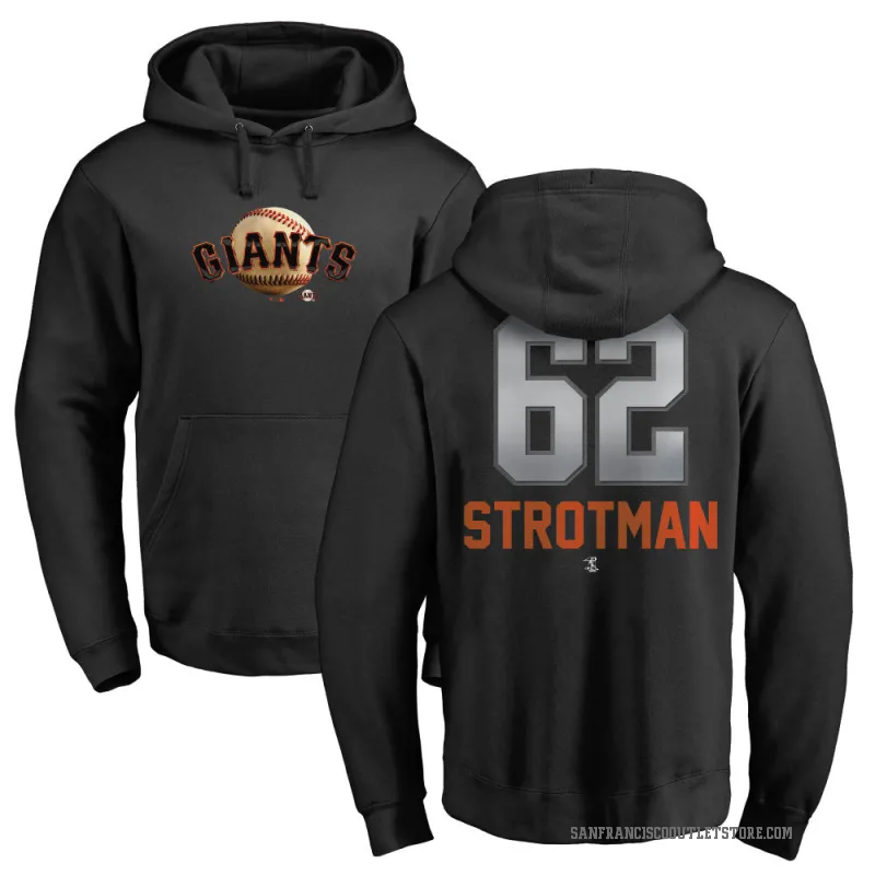 Drew Strotman Youth Black San Francisco Giants Branded Midnight Mascot Pullover Hoodie -