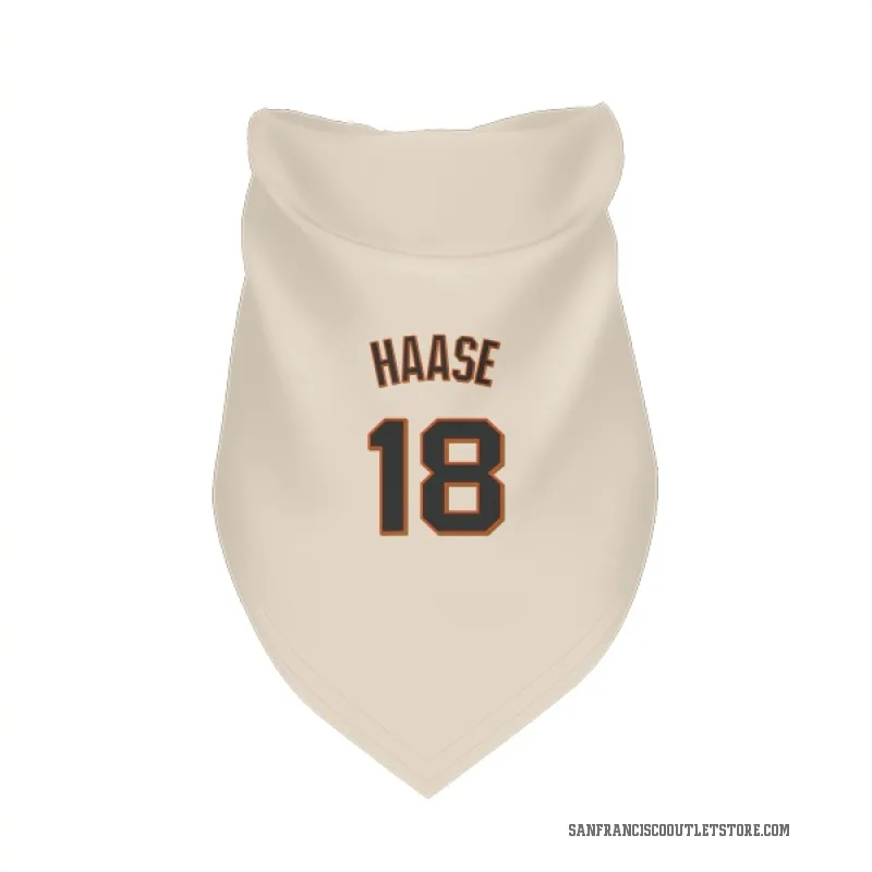 Eric Haase  Cream San Francisco Giants  Cat & Dog Pet Bandana