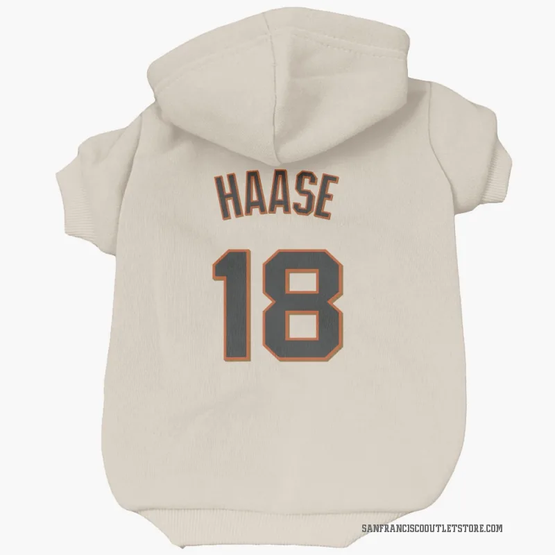 Eric Haase  Cream San Francisco Giants  Cat & Dog Pet Hoodie
