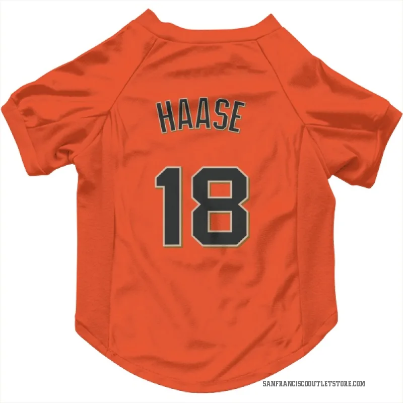 Eric Haase  Orange San Francisco Giants  Cat & Dog Pet Jersey