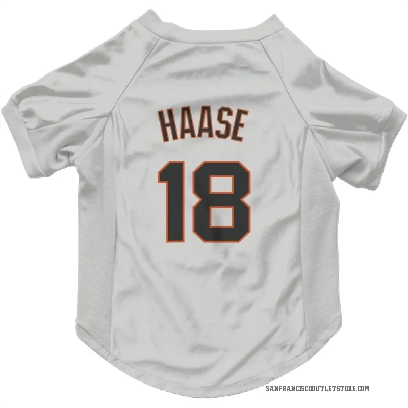Eric Haase  White San Francisco Giants  Cat & Dog Pet Jersey