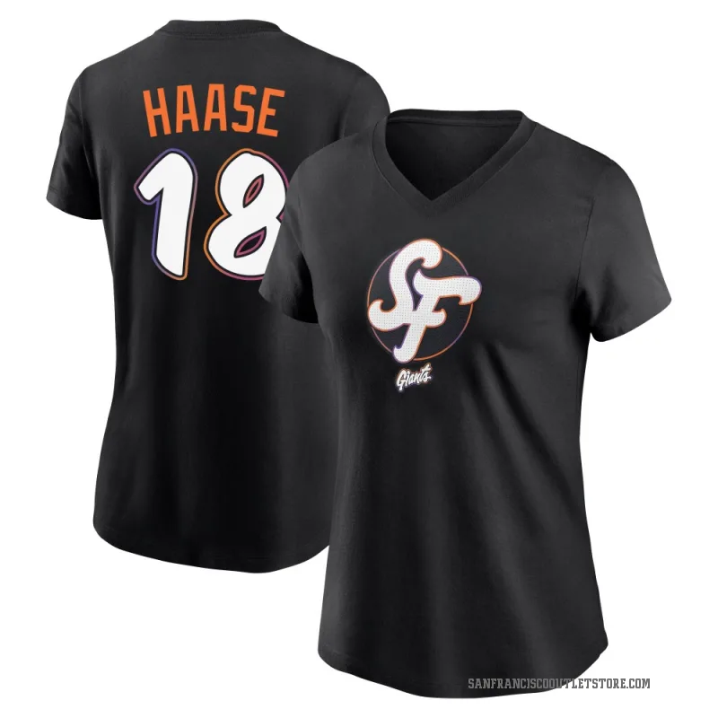 Eric Haase Women's Black San Francisco Giants 2025 City Connect T-Shirt