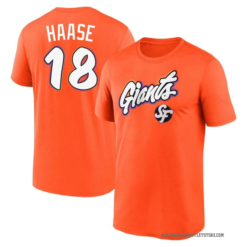 Eric Haase Youth Orange San Francisco Giants 2025 City Connect Performance T-Shirt