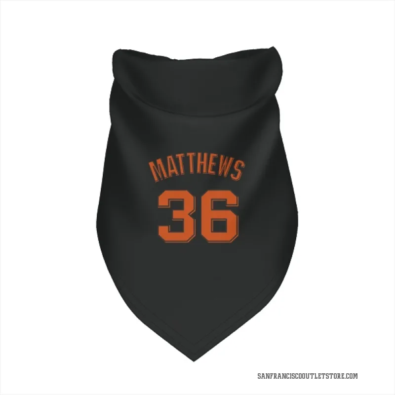 Gary Matthews  Black San Francisco Giants  Cat & Dog Pet Bandana