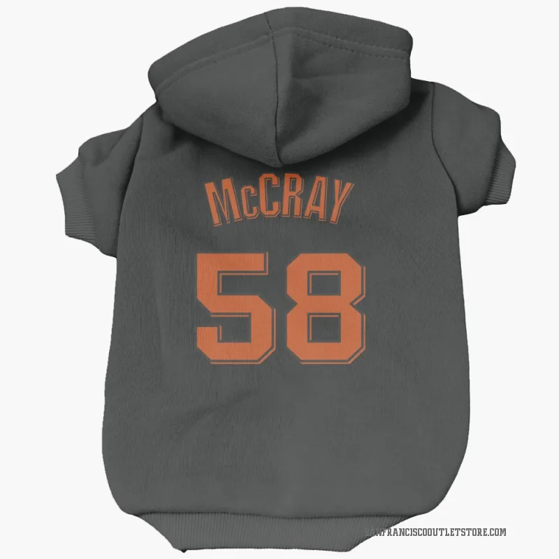 Grant McCray  Black San Francisco Giants  Cat & Dog Pet Hoodie