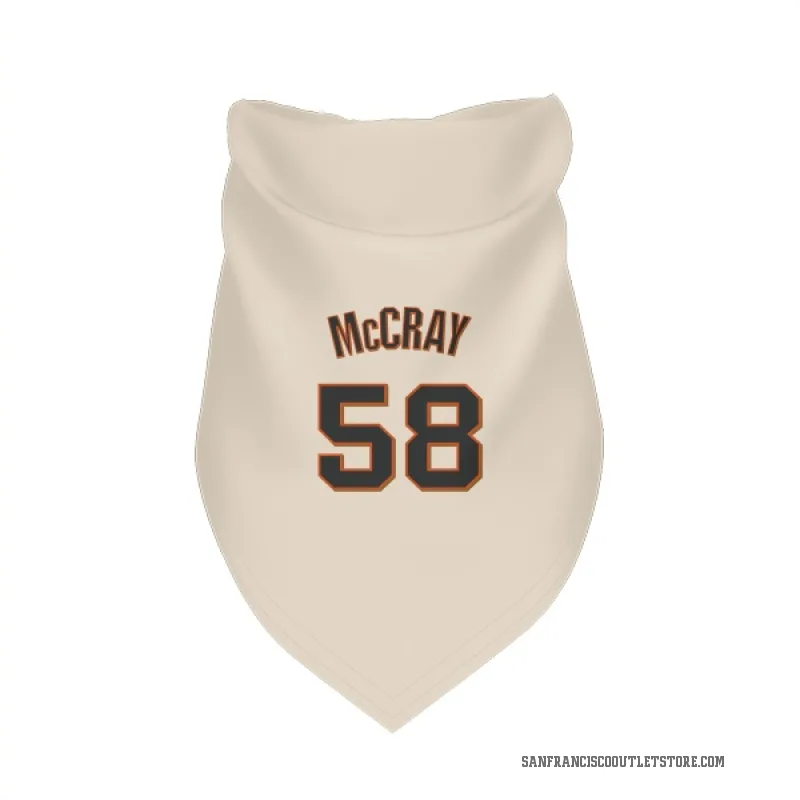 Grant McCray  Cream San Francisco Giants  Cat & Dog Pet Bandana