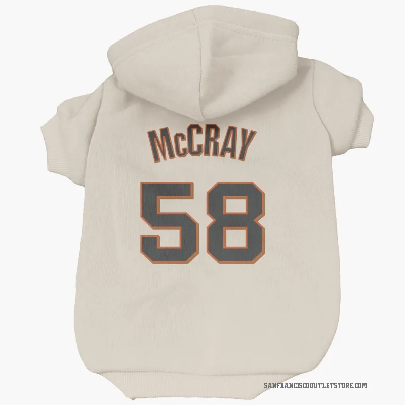 Grant McCray  Cream San Francisco Giants  Cat & Dog Pet Hoodie