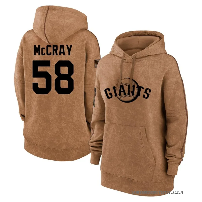 Grant McCray Women's Brown San Francisco Giants 2023 Salute to Service Pullover Hoodie