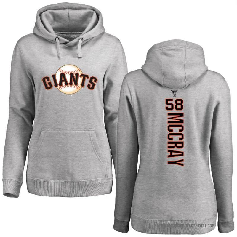 Grant McCray Women's San Francisco Giants Ash Backer Pullover Hoodie