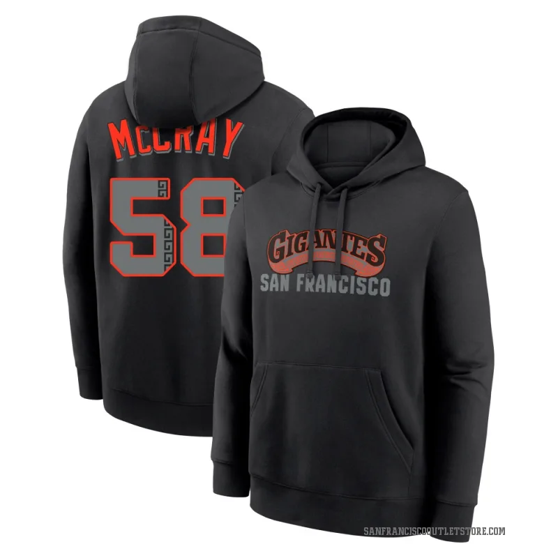 Grant McCray Youth Black San Francisco Giants Alternate Club Fleece Hoodie