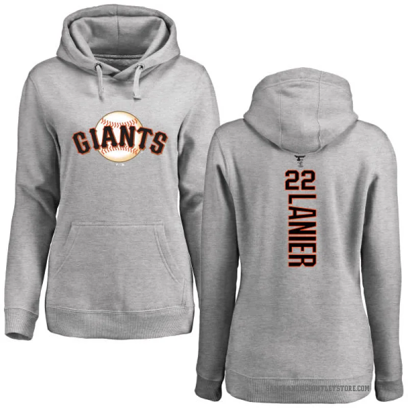 Hal Lanier Women's San Francisco Giants Ash Backer Pullover Hoodie