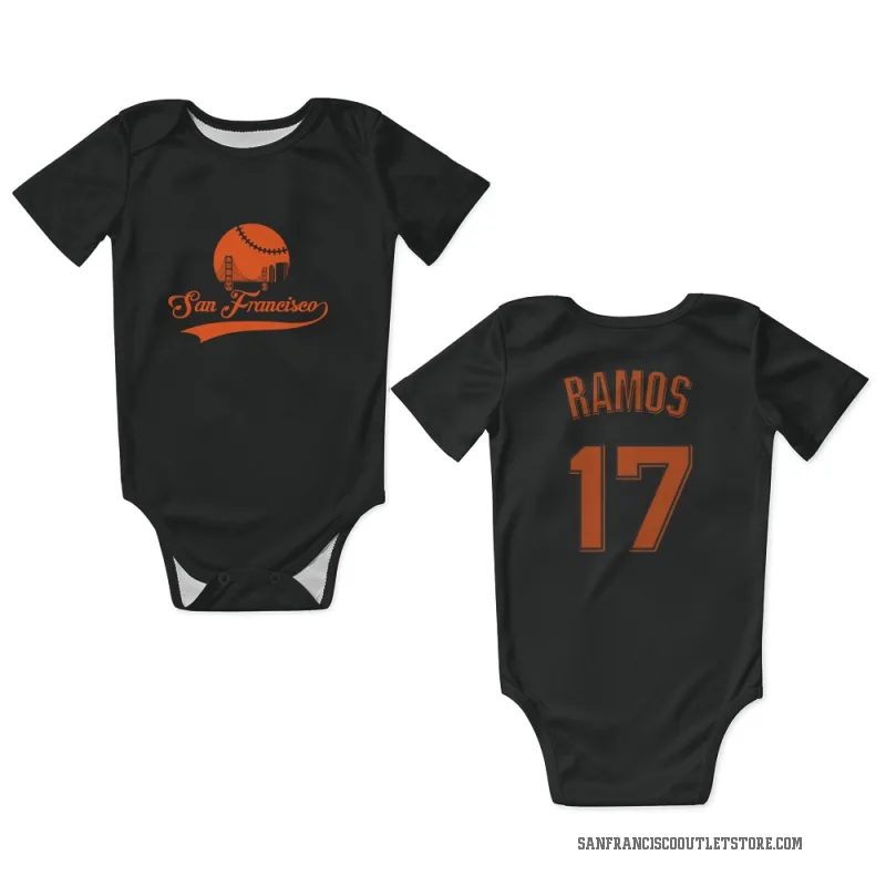 Heliot Ramos  Black San Francisco Giants  Newborn & Infant Bodysuit