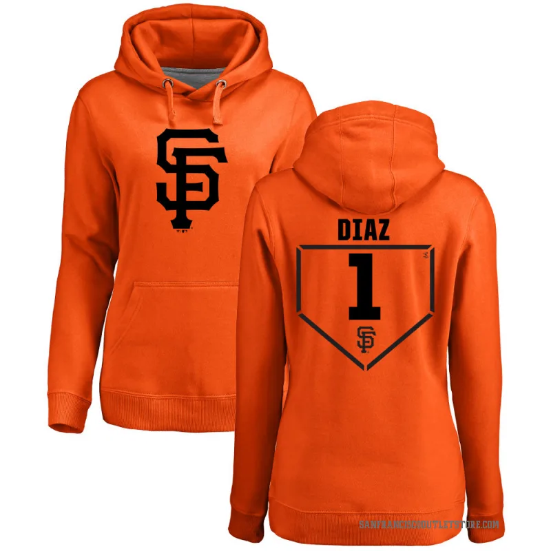 Isan Diaz Women's Orange San Francisco Giants Branded RBI Pullover Hoodie -