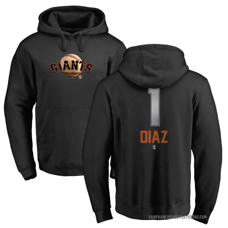 Isan Diaz Youth Black San Francisco Giants Branded Midnight Mascot Pullover Hoodie -