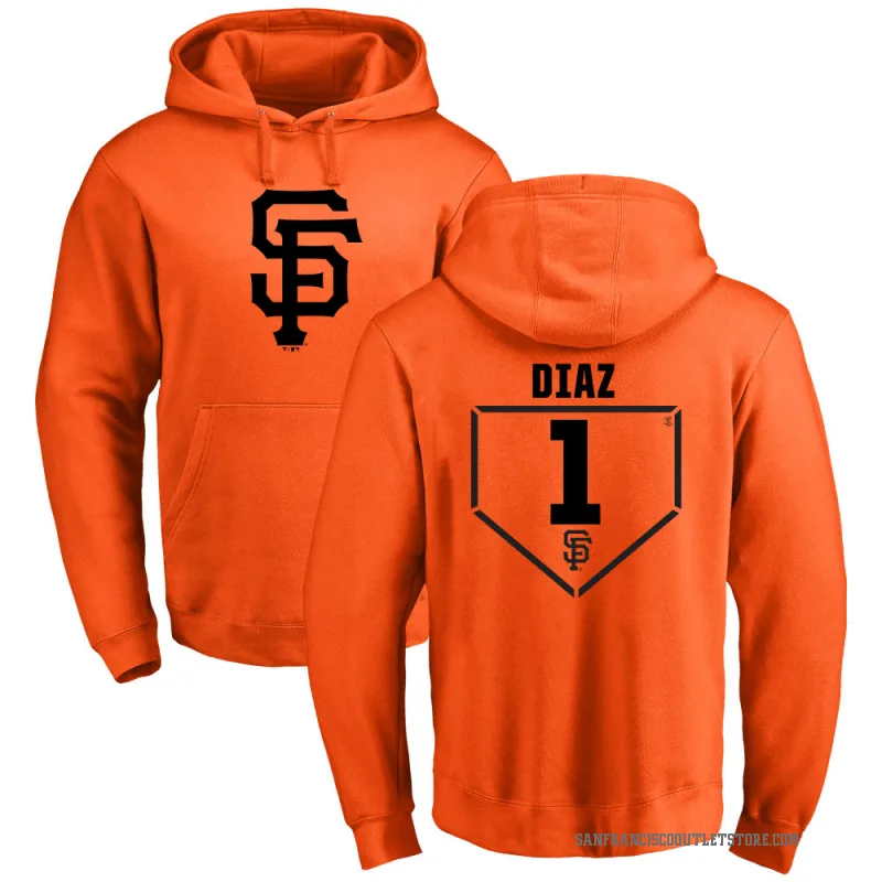 Isan Diaz Youth Orange San Francisco Giants Branded RBI Pullover Hoodie -