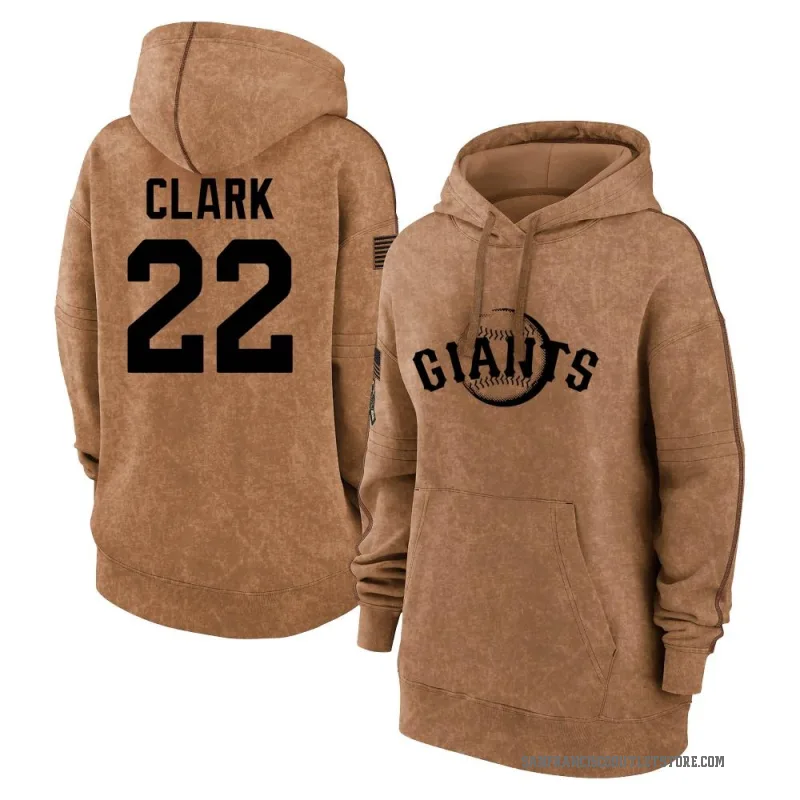Jack Clark Women's Brown San Francisco Giants 2023 Salute to Service Pullover Hoodie