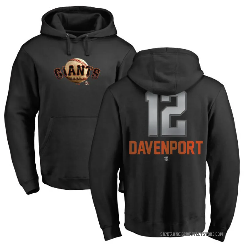 Jim Davenport Youth Black San Francisco Giants Branded Midnight Mascot Pullover Hoodie -