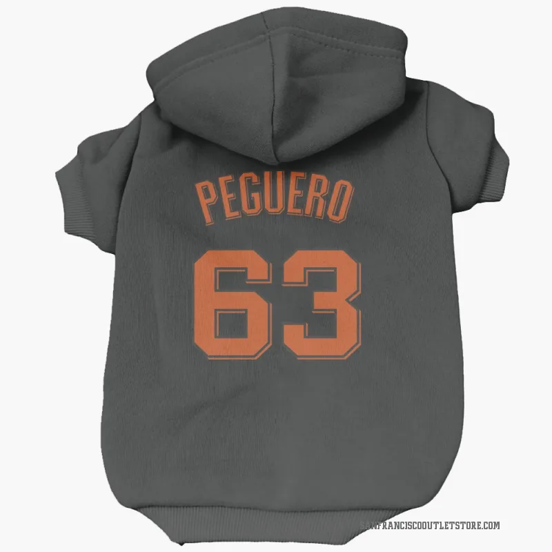 Joel Peguero  Black San Francisco Giants  Cat & Dog Pet Hoodie