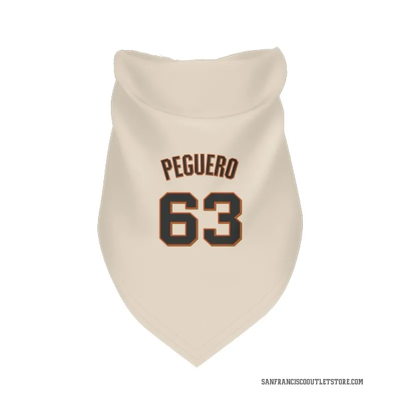 Joel Peguero  Cream San Francisco Giants  Cat & Dog Pet Bandana