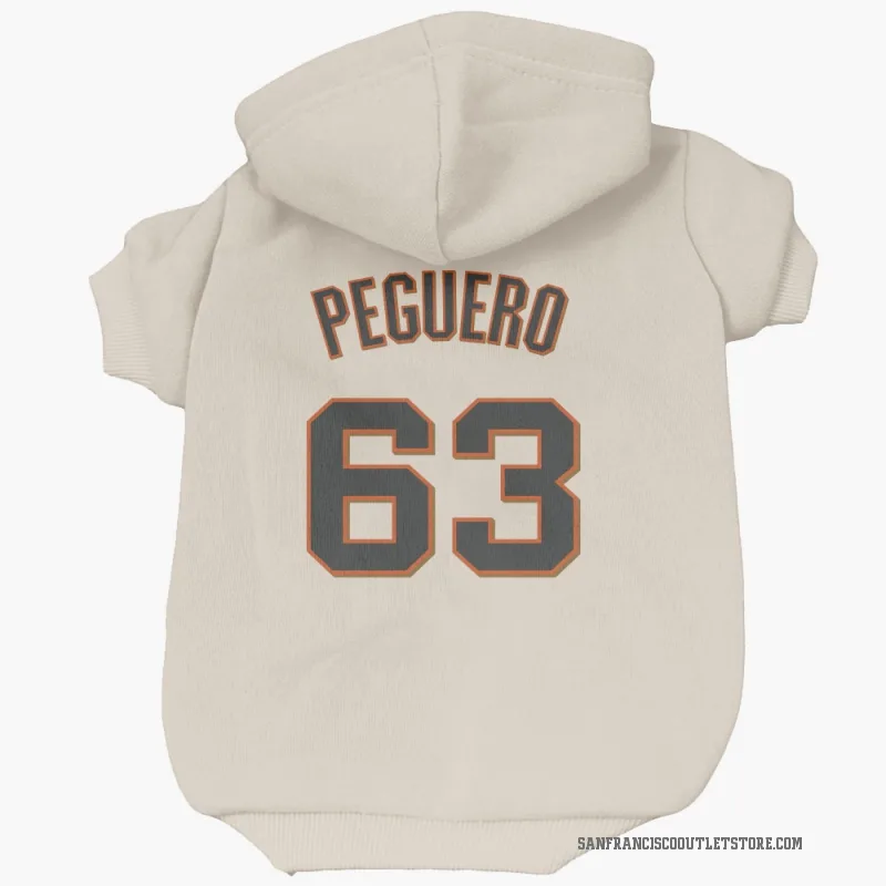 Joel Peguero  Cream San Francisco Giants  Cat & Dog Pet Hoodie