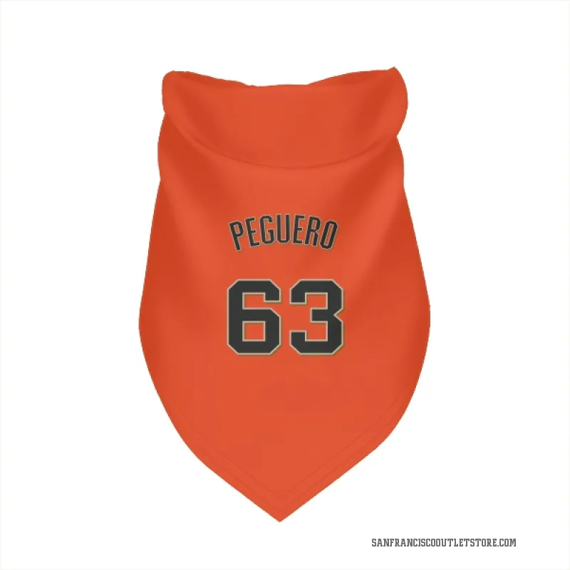 Joel Peguero  Orange San Francisco Giants  Cat & Dog Pet Bandana