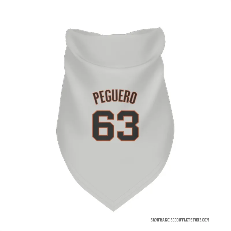 Joel Peguero  White San Francisco Giants  Cat & Dog Pet Bandana