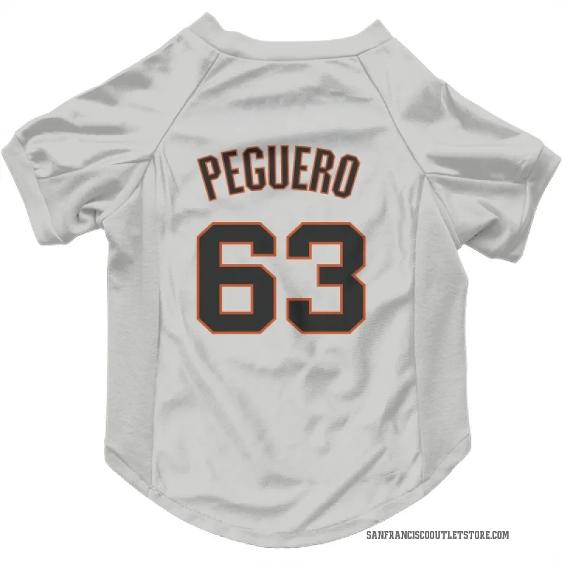 Joel Peguero  White San Francisco Giants  Cat & Dog Pet Jersey