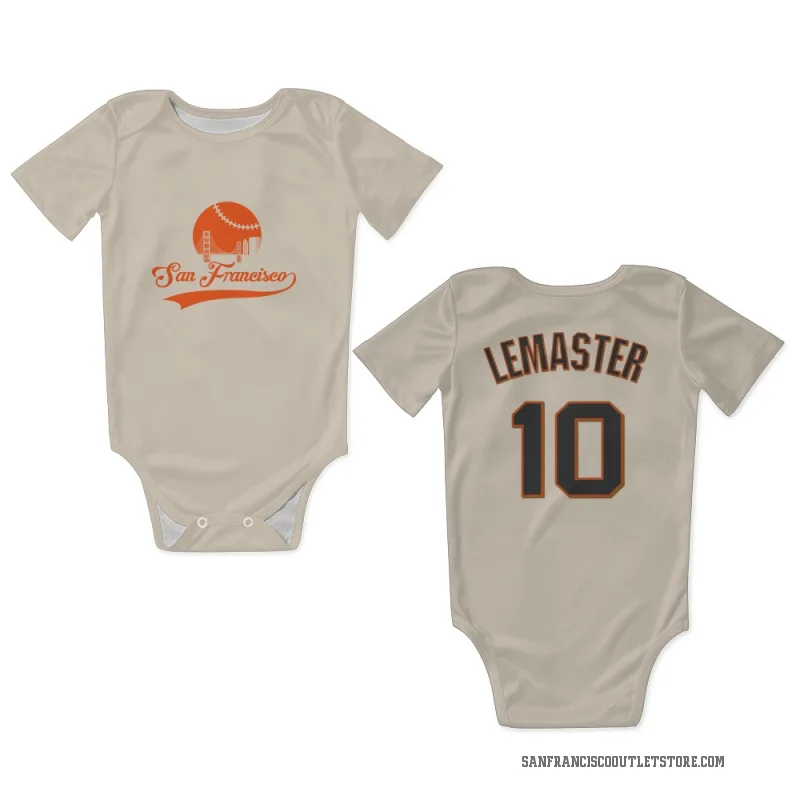 Johnnie Lemaster  Cream San Francisco Giants  Newborn & Infant Bodysuit