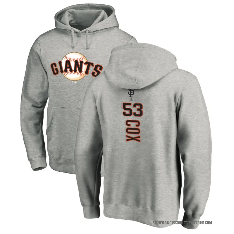 Jonah Cox Men's San Francisco Giants Ash Backer Pullover Hoodie