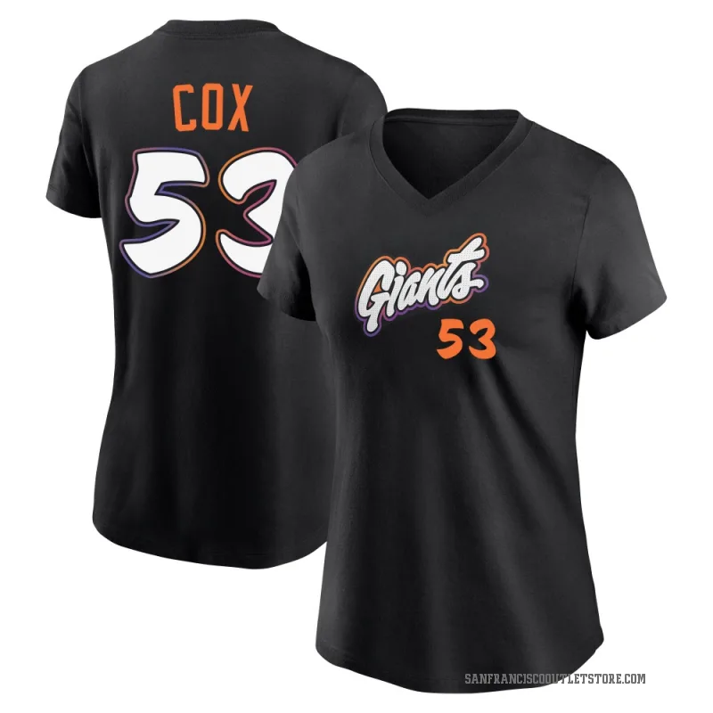 Jonah Cox Women's Black San Francisco Giants 2025 City Connect Fuse T-Shirt