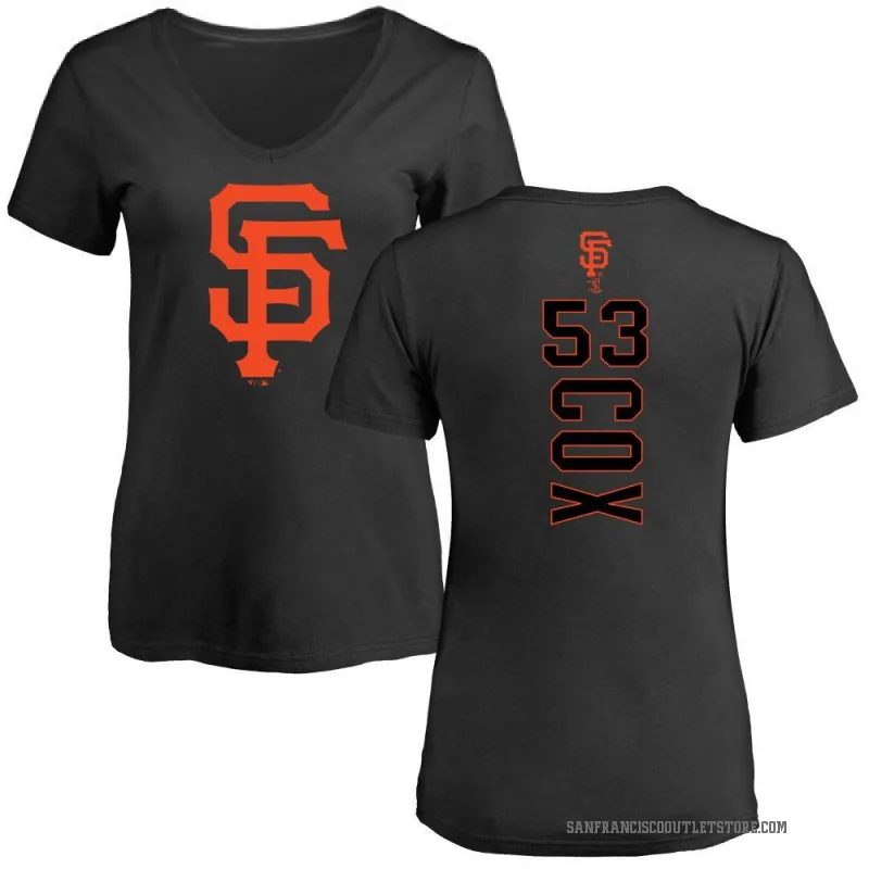 Jonah Cox Women's Black San Francisco Giants Backer Slim Fit T-Shirt -
