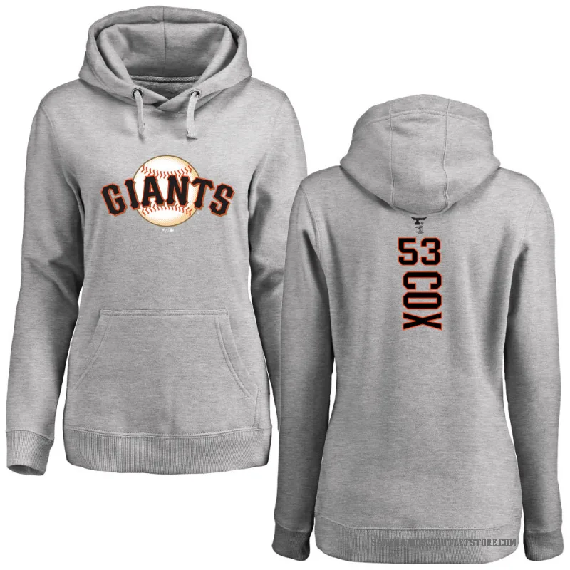 Jonah Cox Women's San Francisco Giants Ash Backer Pullover Hoodie
