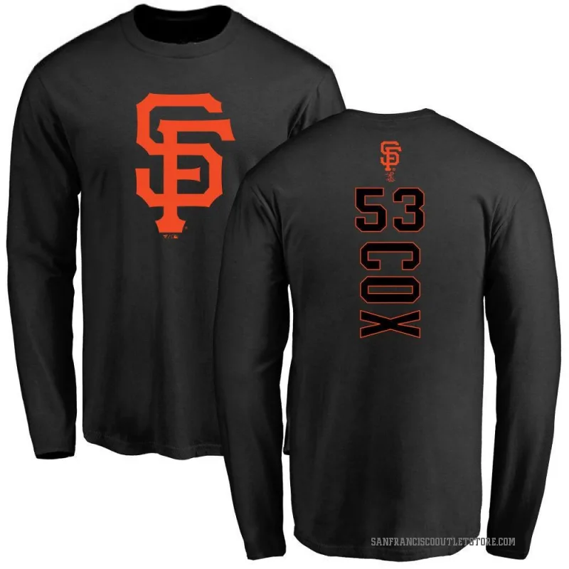 Jonah Cox Youth Black San Francisco Giants Backer Long Sleeve T-Shirt -
